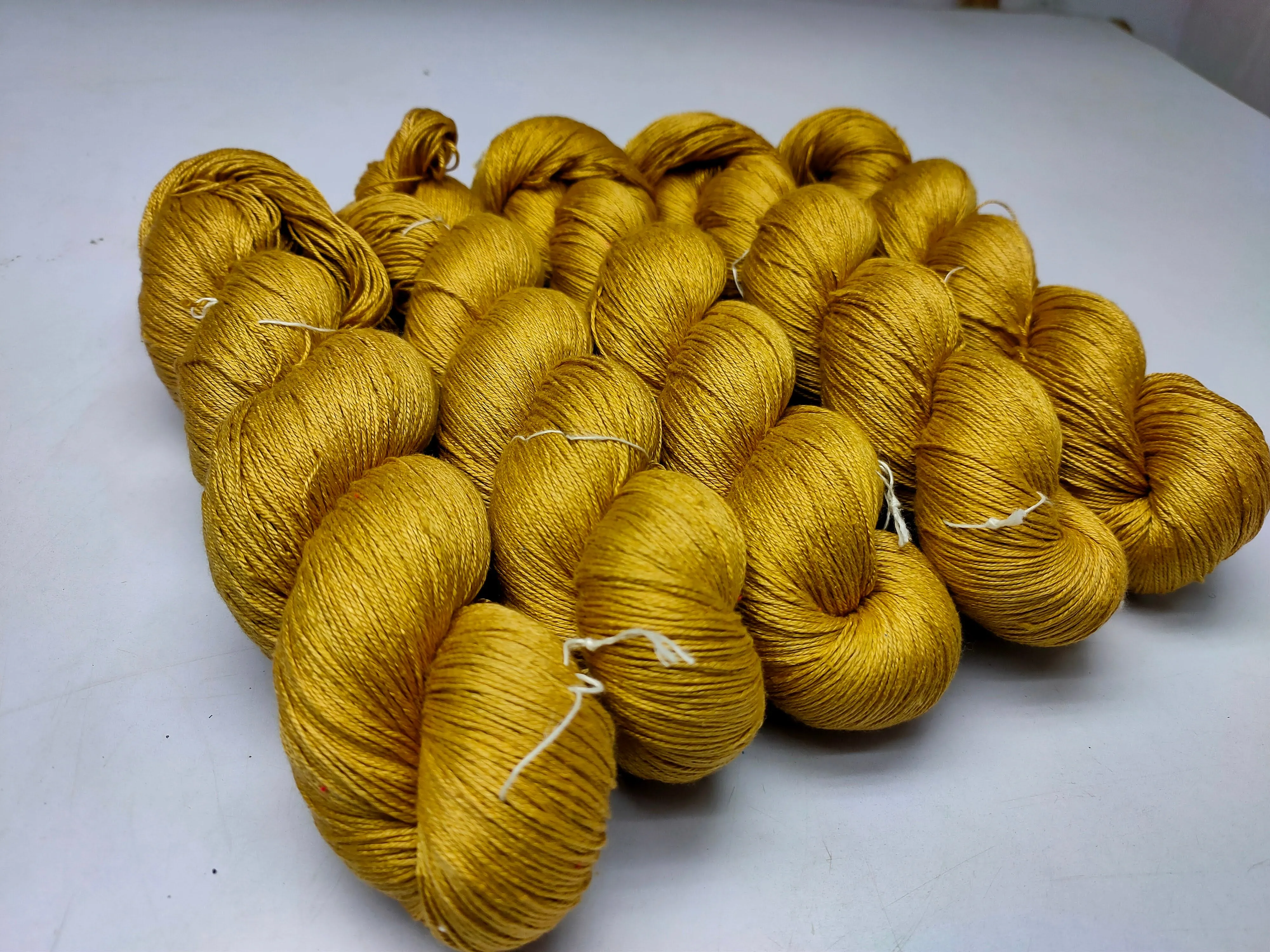 Mulberry Silk Yarn - 600M/100Gr. - Corn Harvest