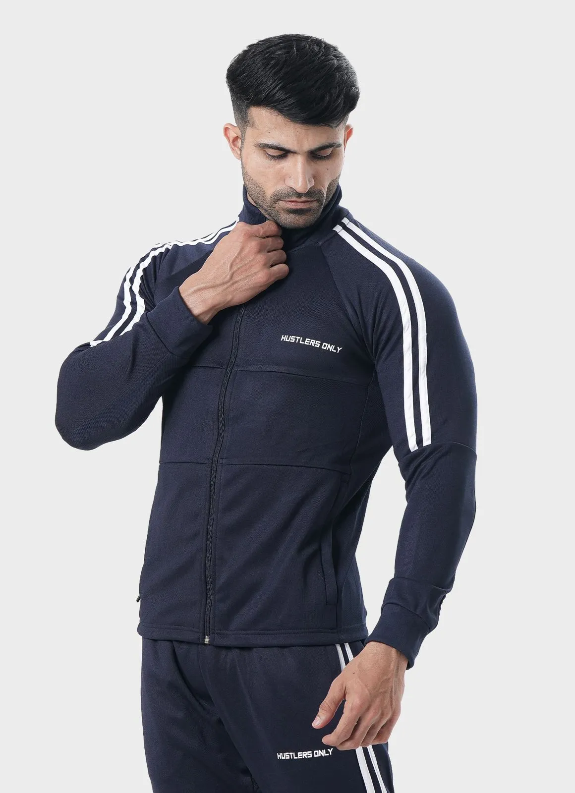 Muscle Fit Tracksuit - Navy