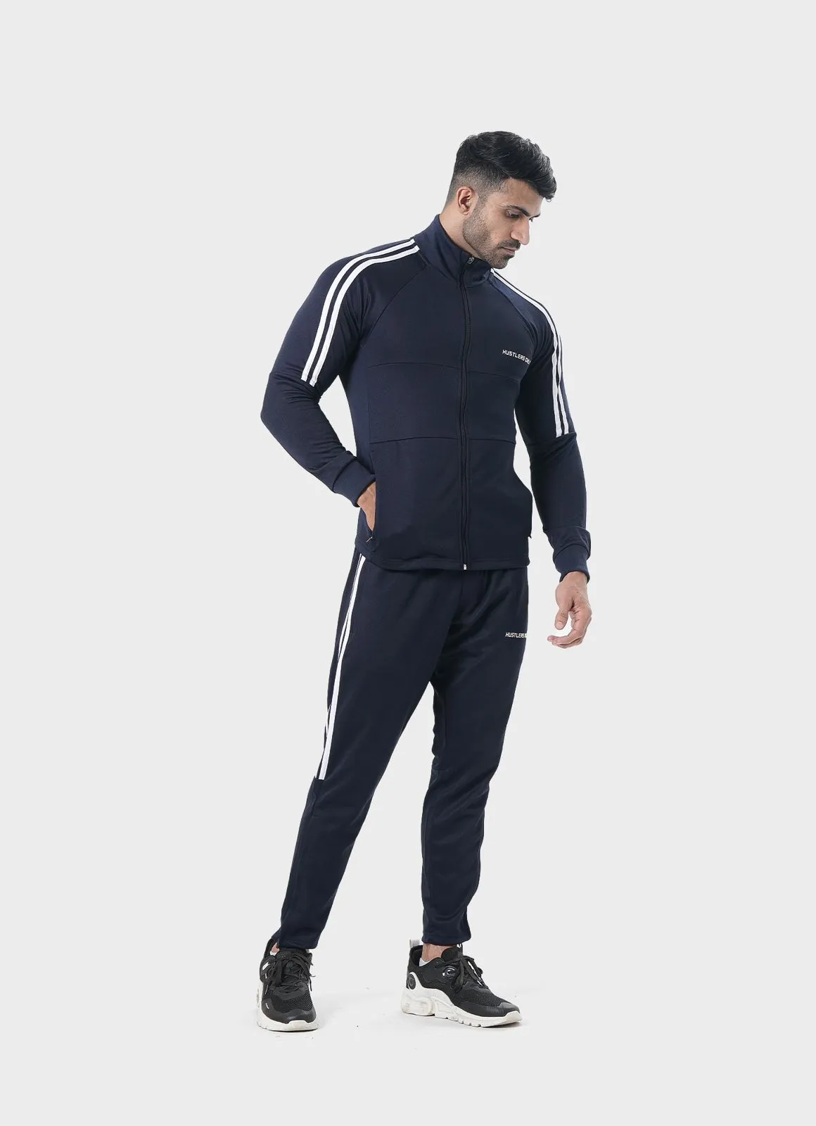 Muscle Fit Tracksuit - Navy