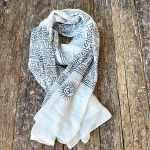 NAT VISCOSE SCARF/SARONG 100X195cm