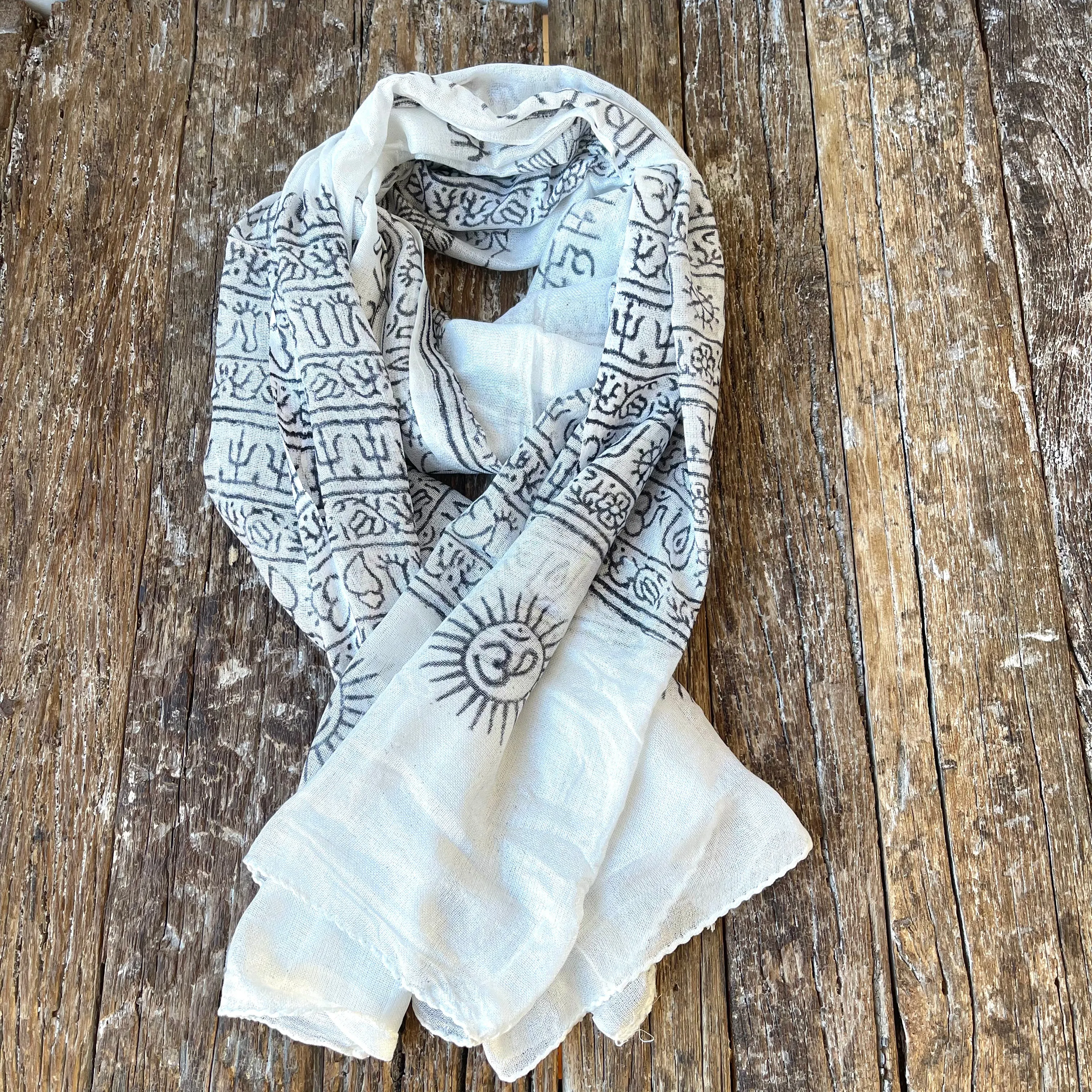 NAT VISCOSE SCARF/SARONG 100X195cm