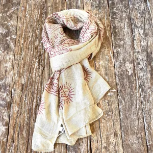 NAT VISCOSE SCARF/SARONG 100X195cm