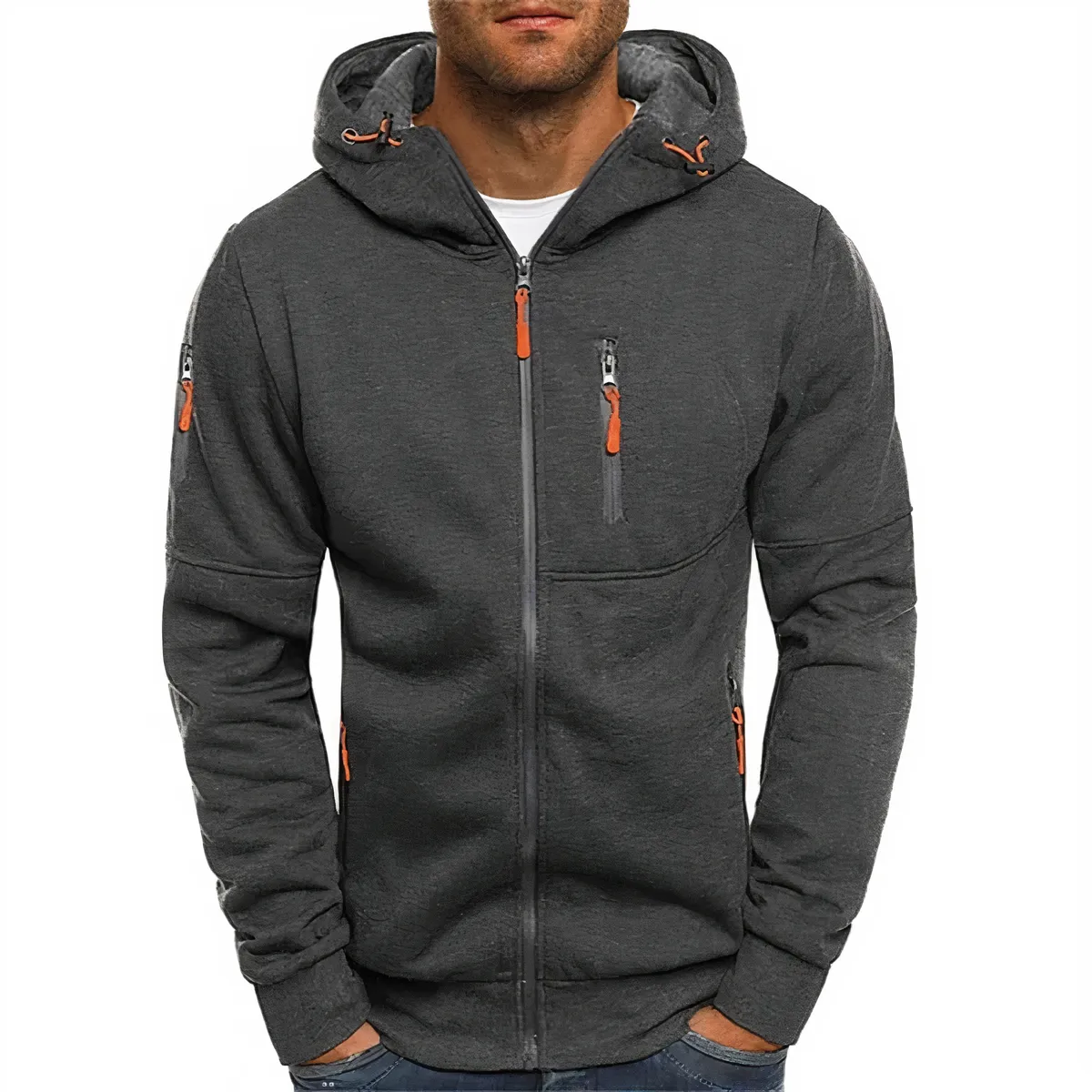 Nathan zippered hoodie