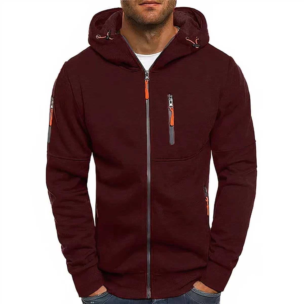 Nathan zippered hoodie