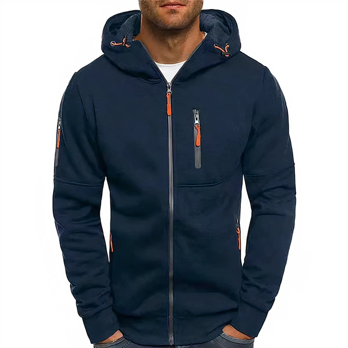 Nathan zippered hoodie
