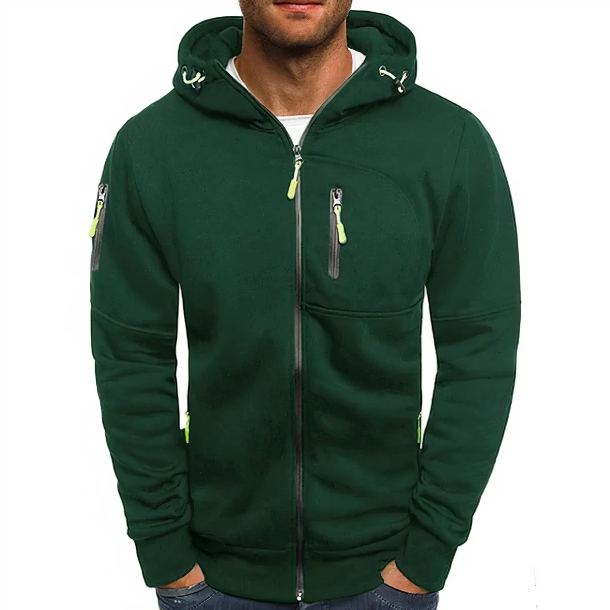 Nathan zippered hoodie