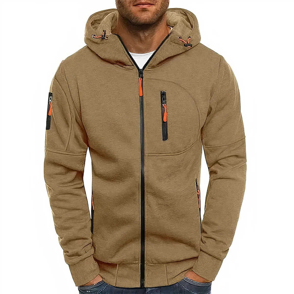 Nathan zippered hoodie