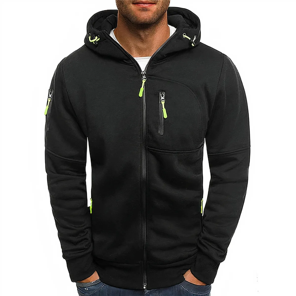 Nathan zippered hoodie