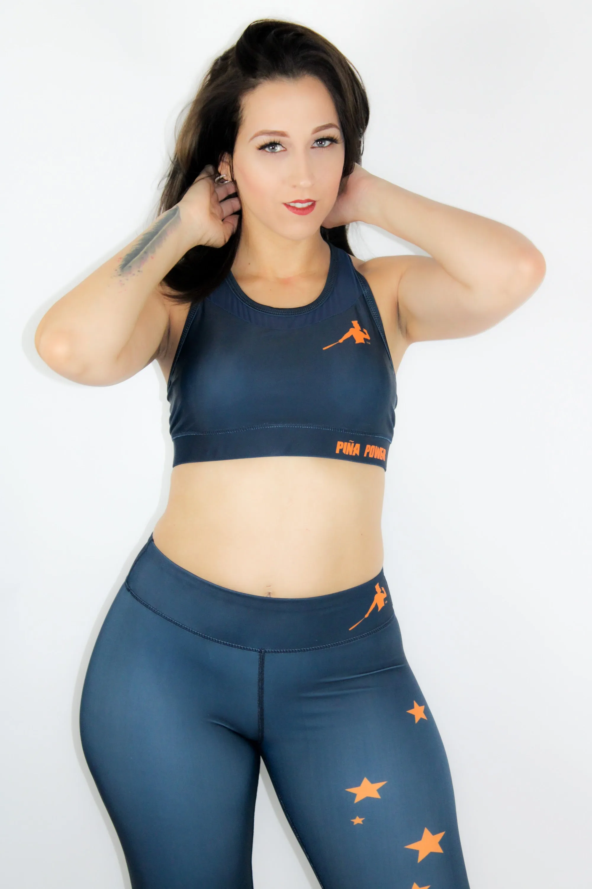 Navy blue Set with stars