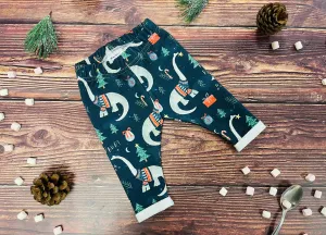 Navy Dinosaurs Leggings