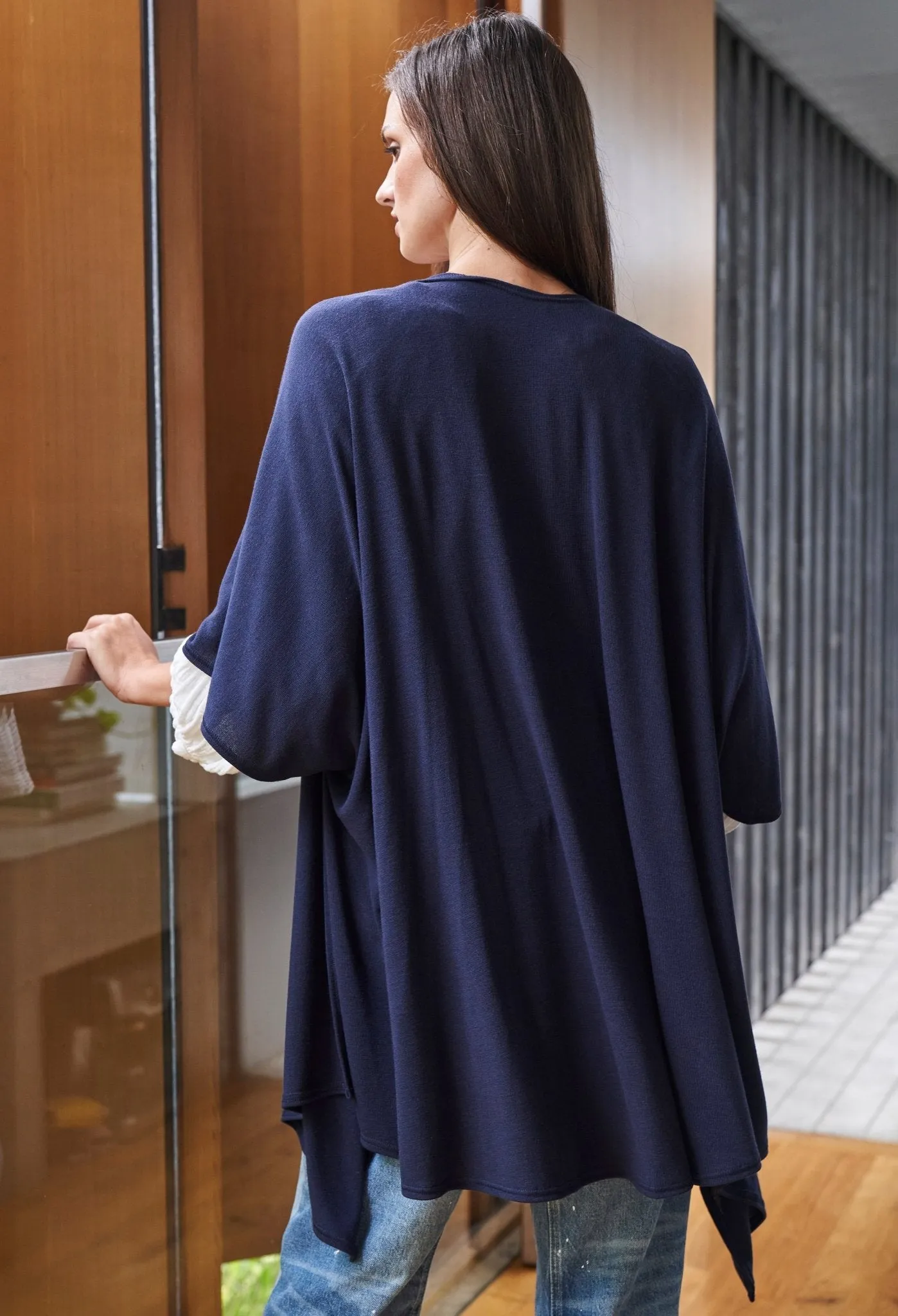 Navy Kimono Cardi - Sale