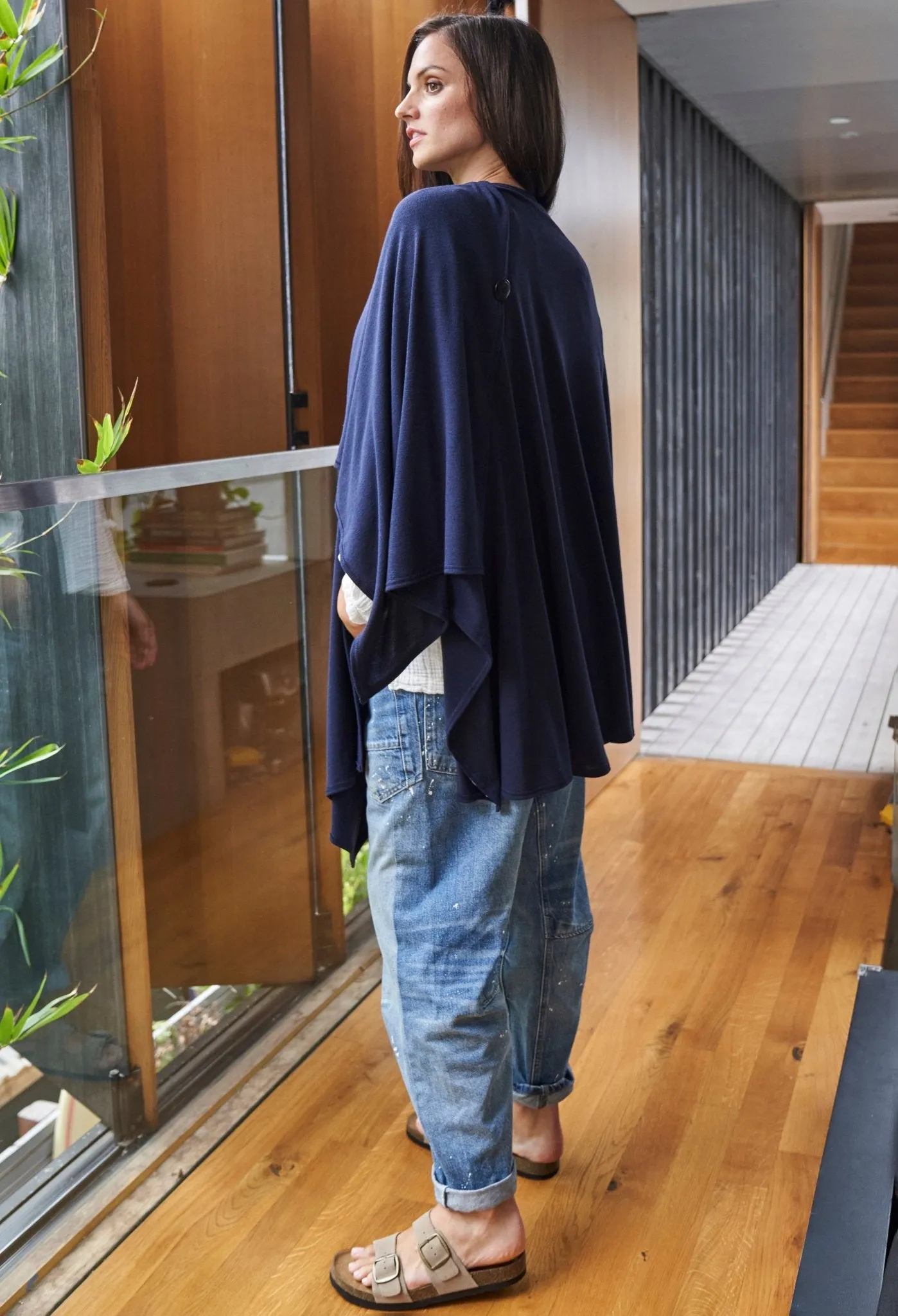 Navy Kimono Cardi - Sale