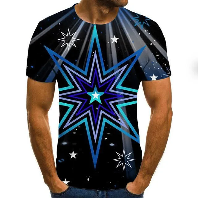 New Beer Men's Fashion Round Neck Casual Short Sleeve T-shirt