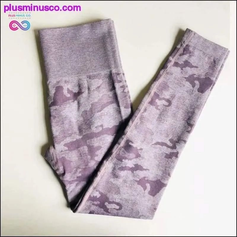 New camo seamless leggings 5 colors cam long sleeve crop top