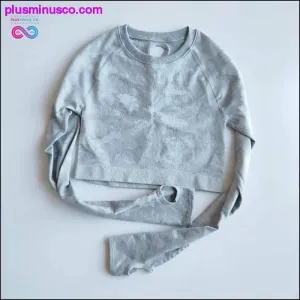 New camo seamless leggings 5 colors cam long sleeve crop top