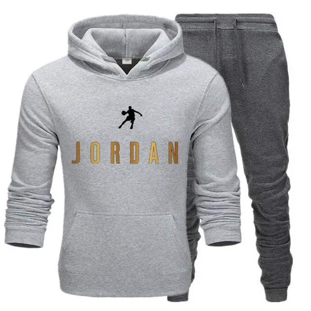New Fashion Mens Clothing Pullovers Sweater Cotton Men Tracksuits Hoodie Two Pieces   Pants Sports Shirts Fall Winter Track suit