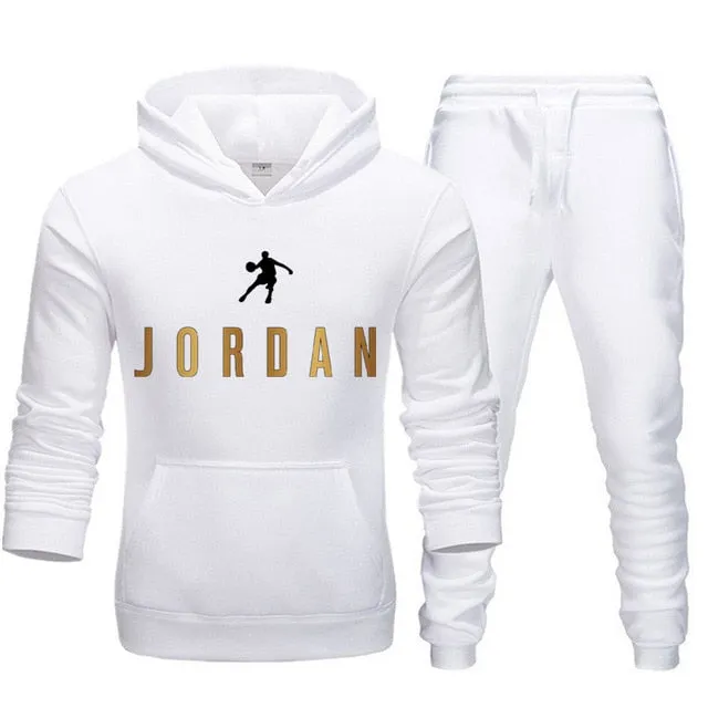 New Fashion Mens Clothing Pullovers Sweater Cotton Men Tracksuits Hoodie Two Pieces   Pants Sports Shirts Fall Winter Track suit