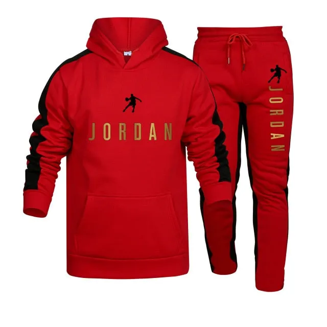 New Fashion Mens Clothing Pullovers Sweater Cotton Men Tracksuits Hoodie Two Pieces   Pants Sports Shirts Fall Winter Track suit