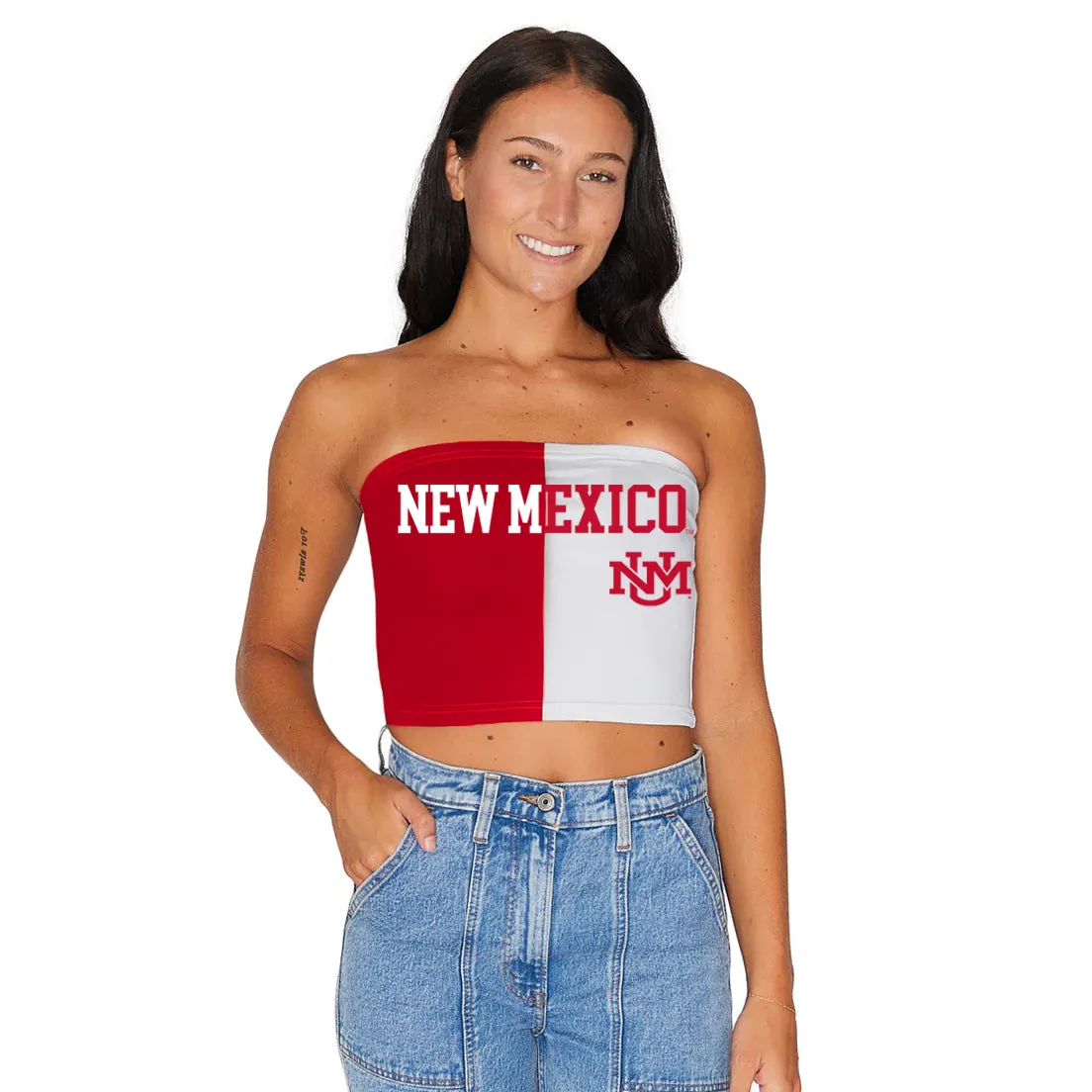 New Mexico Lobos Two Tone Tube Top