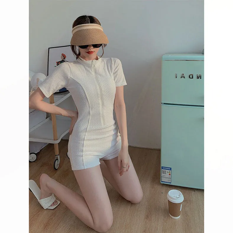 New Sports One Piece Boxer Swimsuit