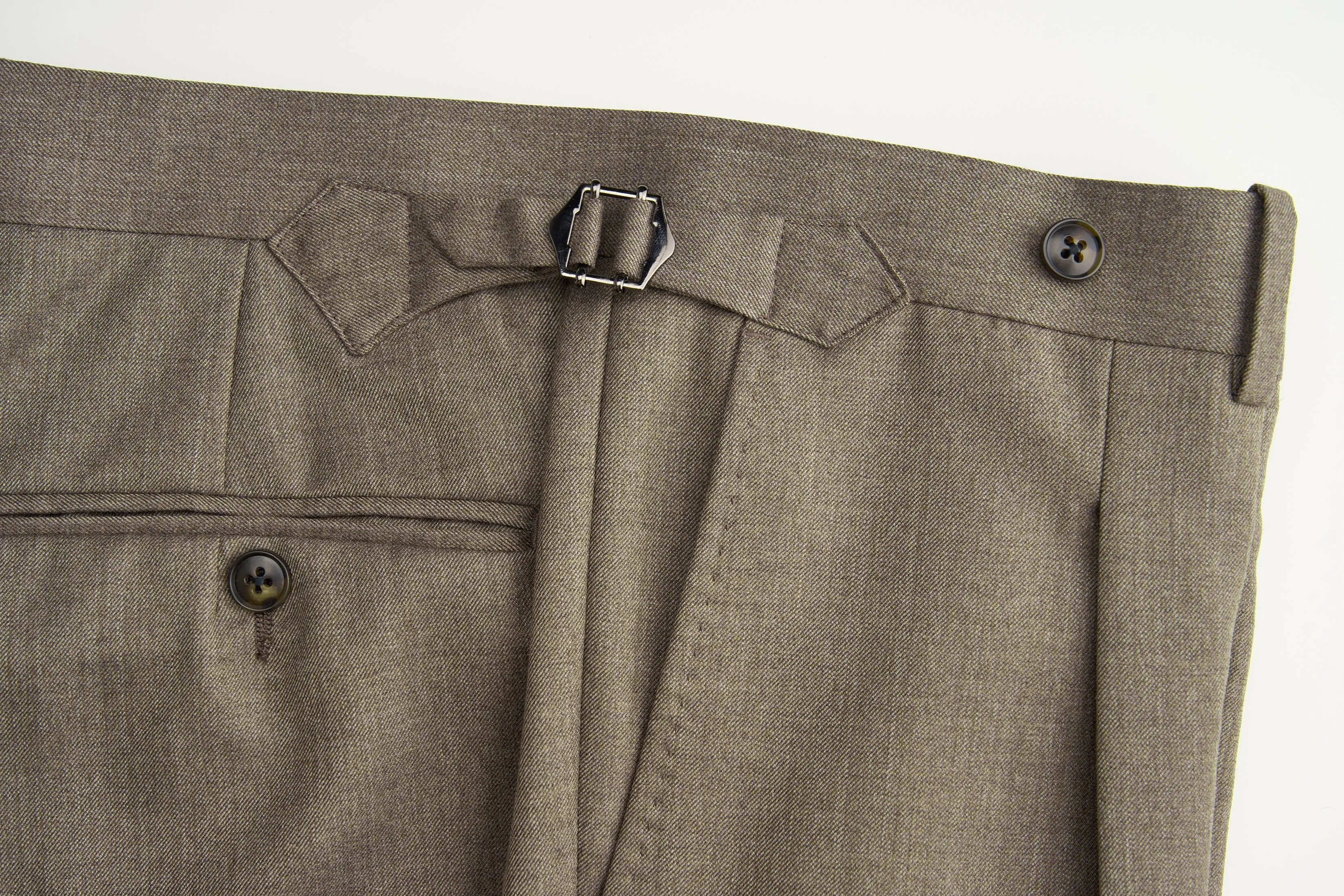 New Suitsupply Havana Taupe Pure Wool Super 130s All Season Suit - Size 44R