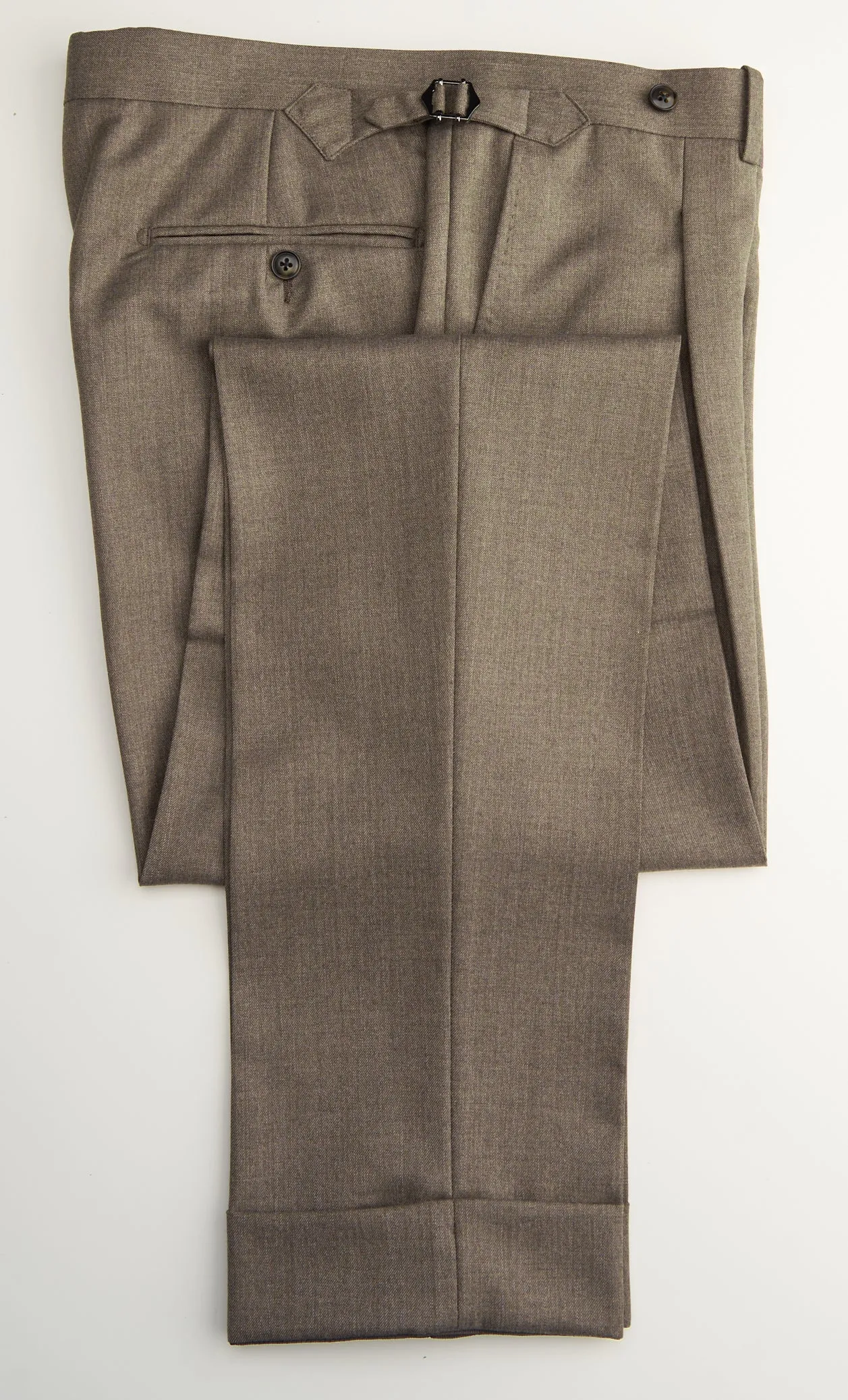 New Suitsupply Havana Taupe Pure Wool Super 130s All Season Suit - Size 44R