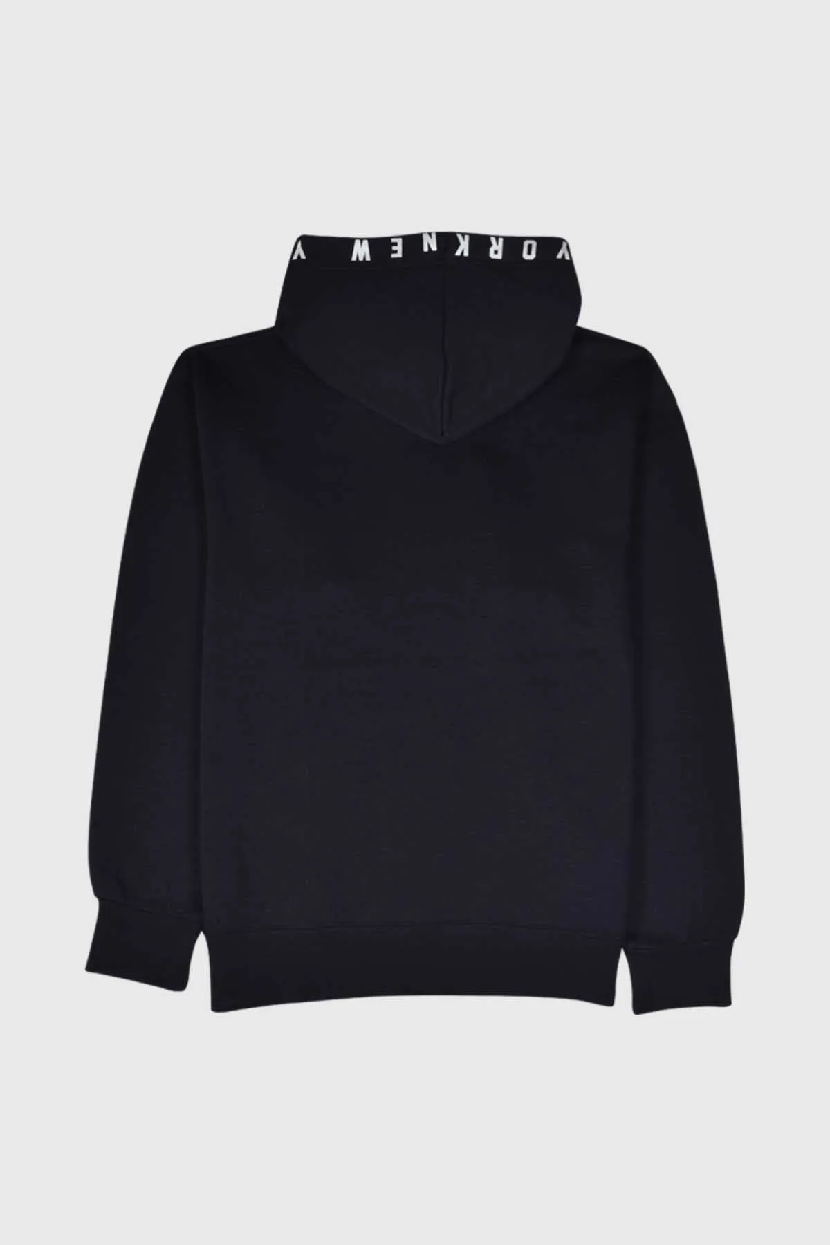 New York City, Embroidered Patriotic Hoodie With Hood Graphic - Navy