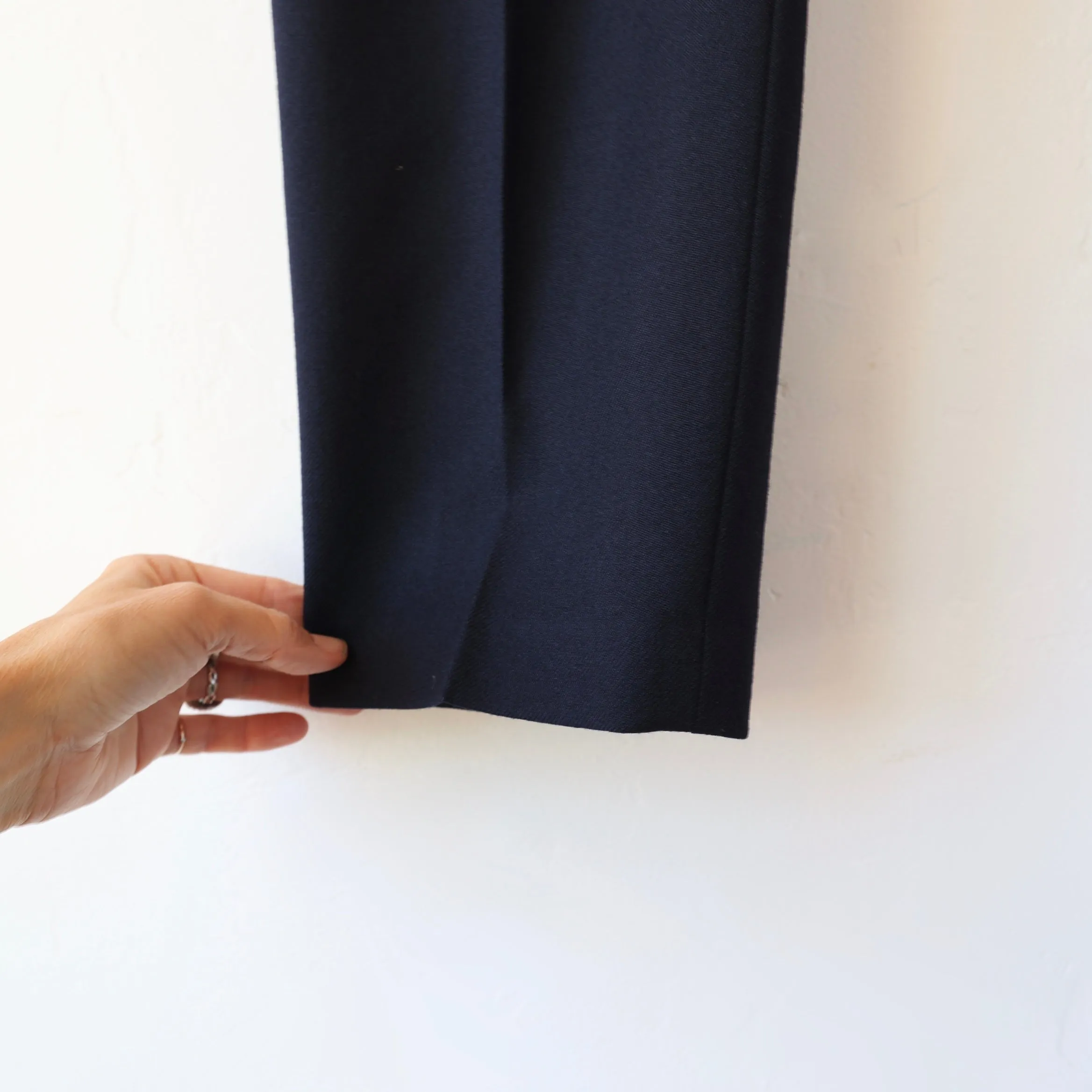 Nicholson & Nicholson Wool Trousers - Navy