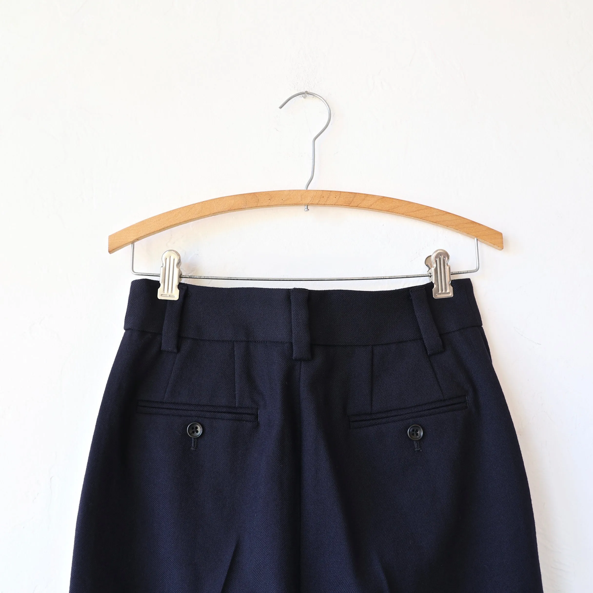 Nicholson & Nicholson Wool Trousers - Navy
