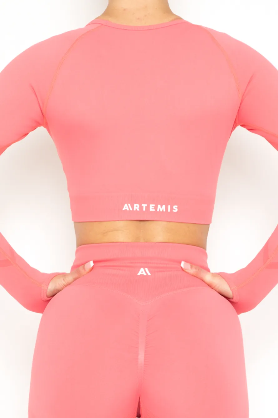 Nicki Scrunch Crop Top Watermelon