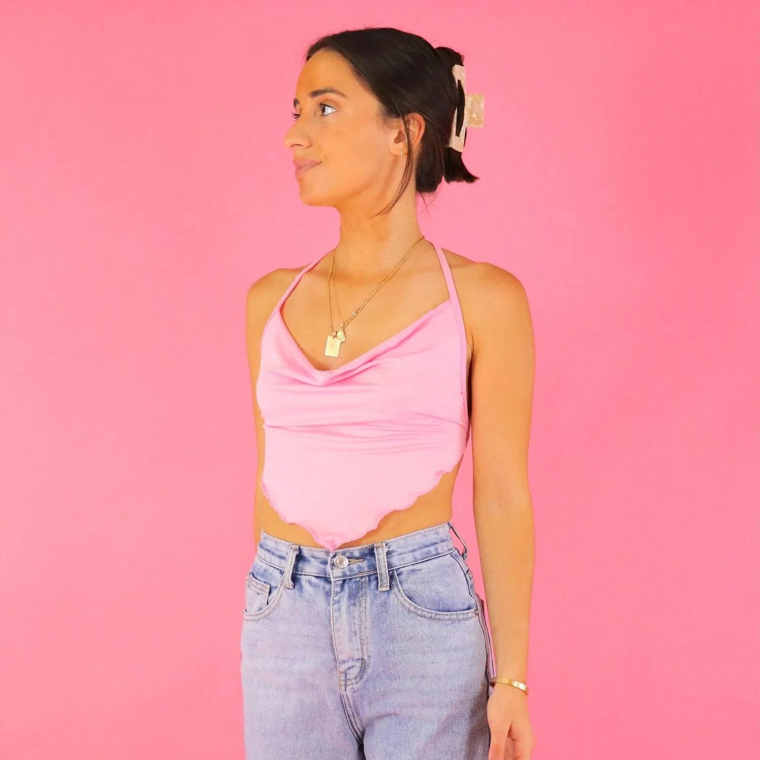 Nicole Pink Top