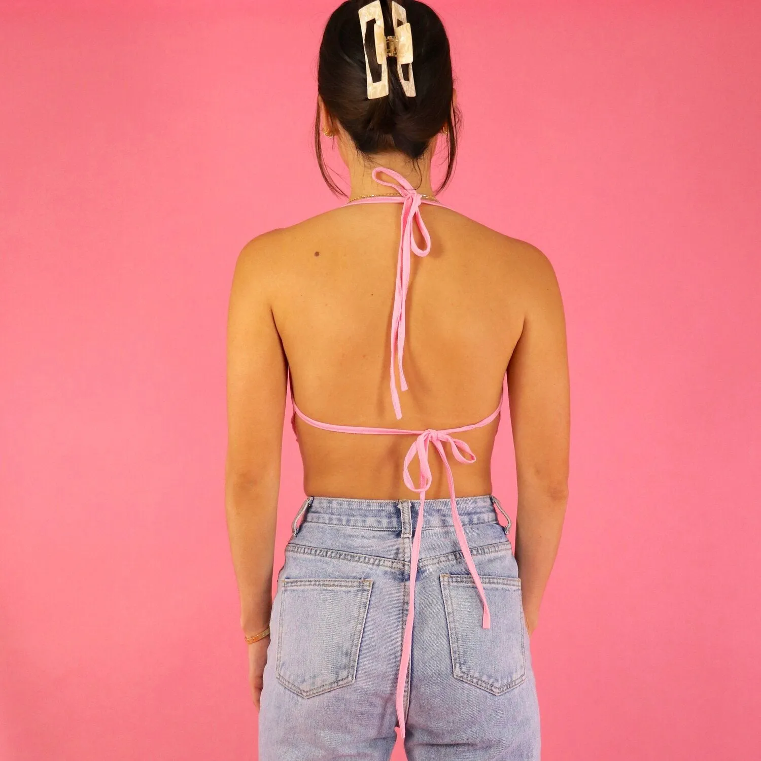 Nicole Pink Top
