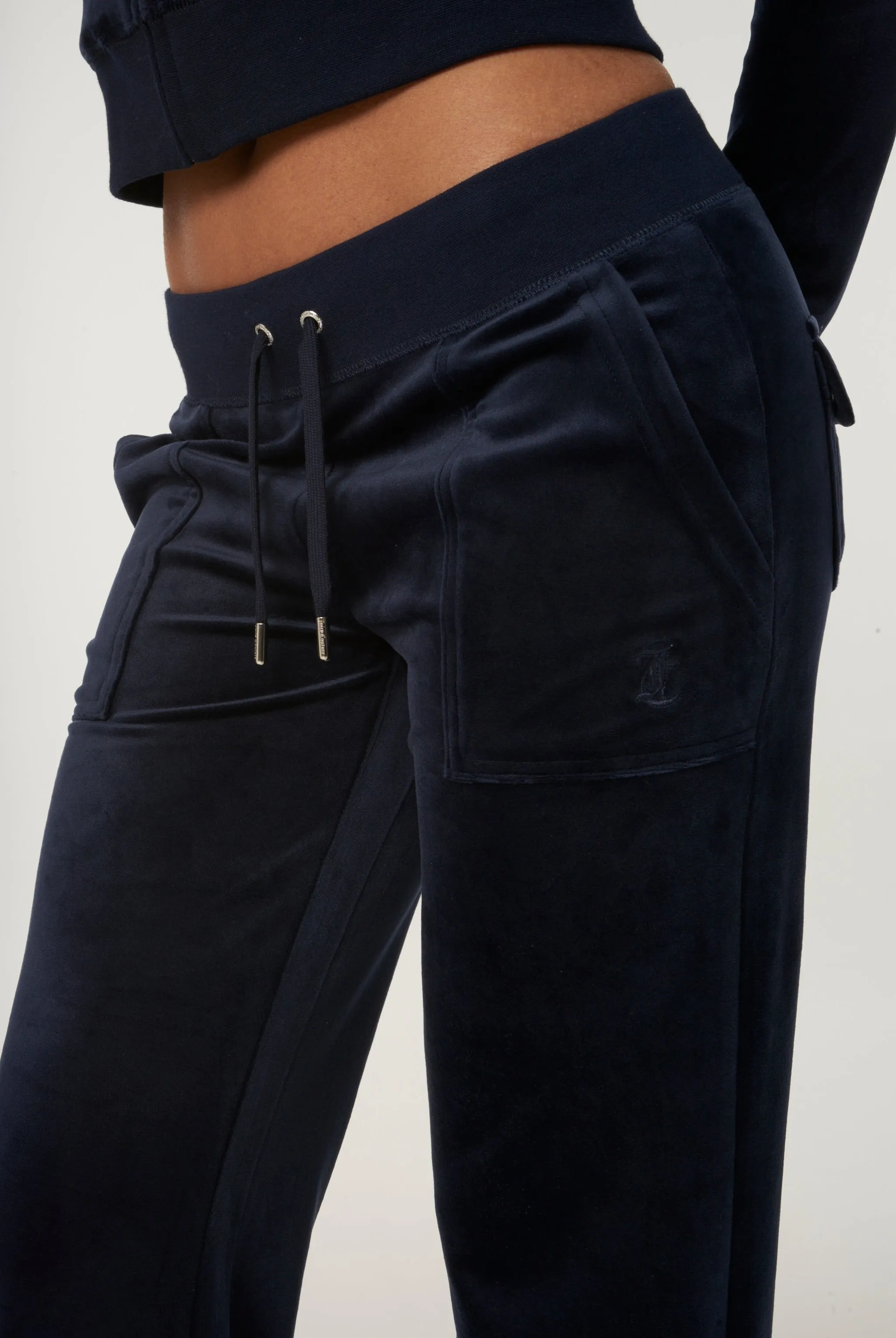 NIGHT SKY BLUE CLASSIC VELOUR DEL RAY POCKETED BOTTOMS