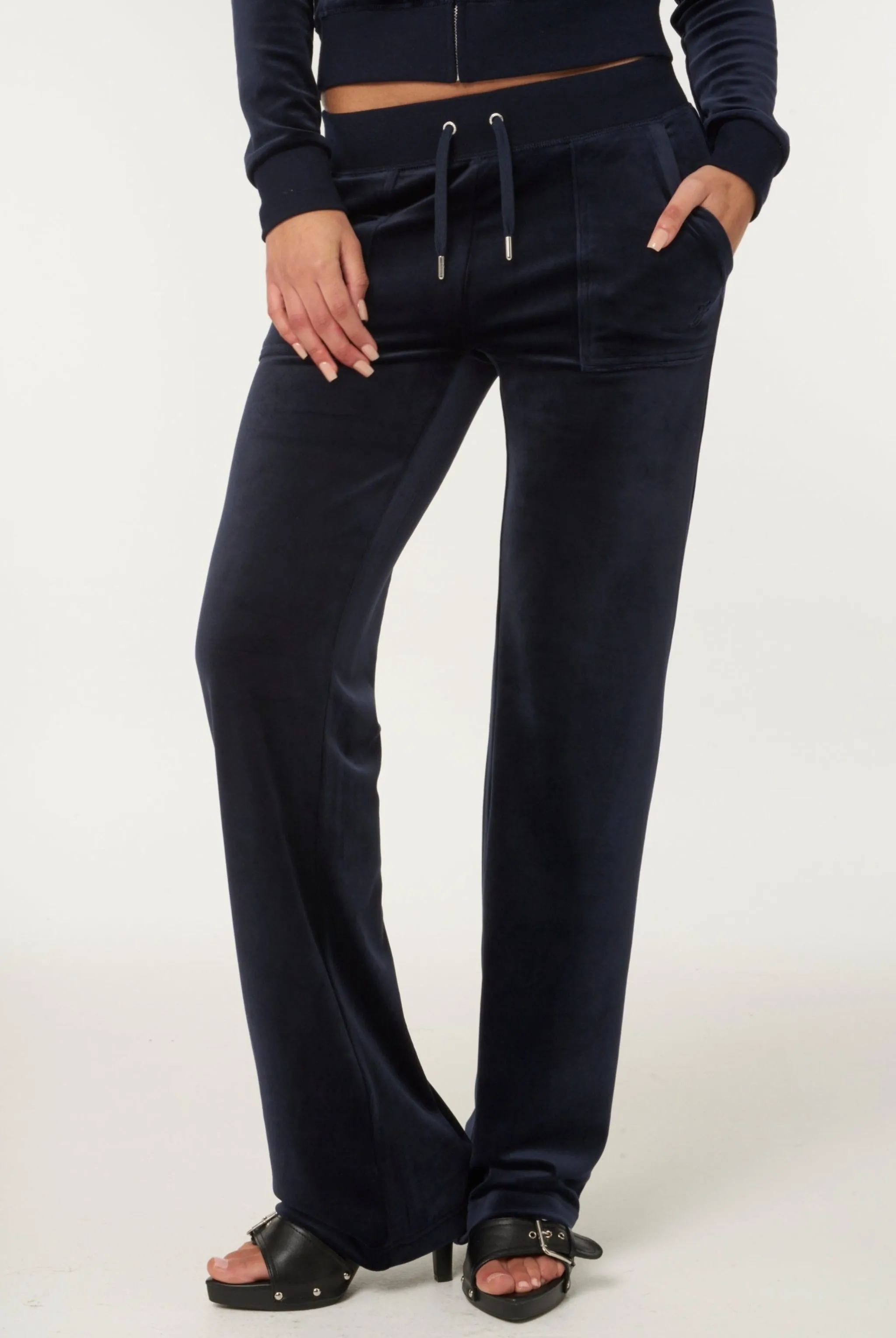 NIGHT SKY BLUE CLASSIC VELOUR DEL RAY POCKETED BOTTOMS
