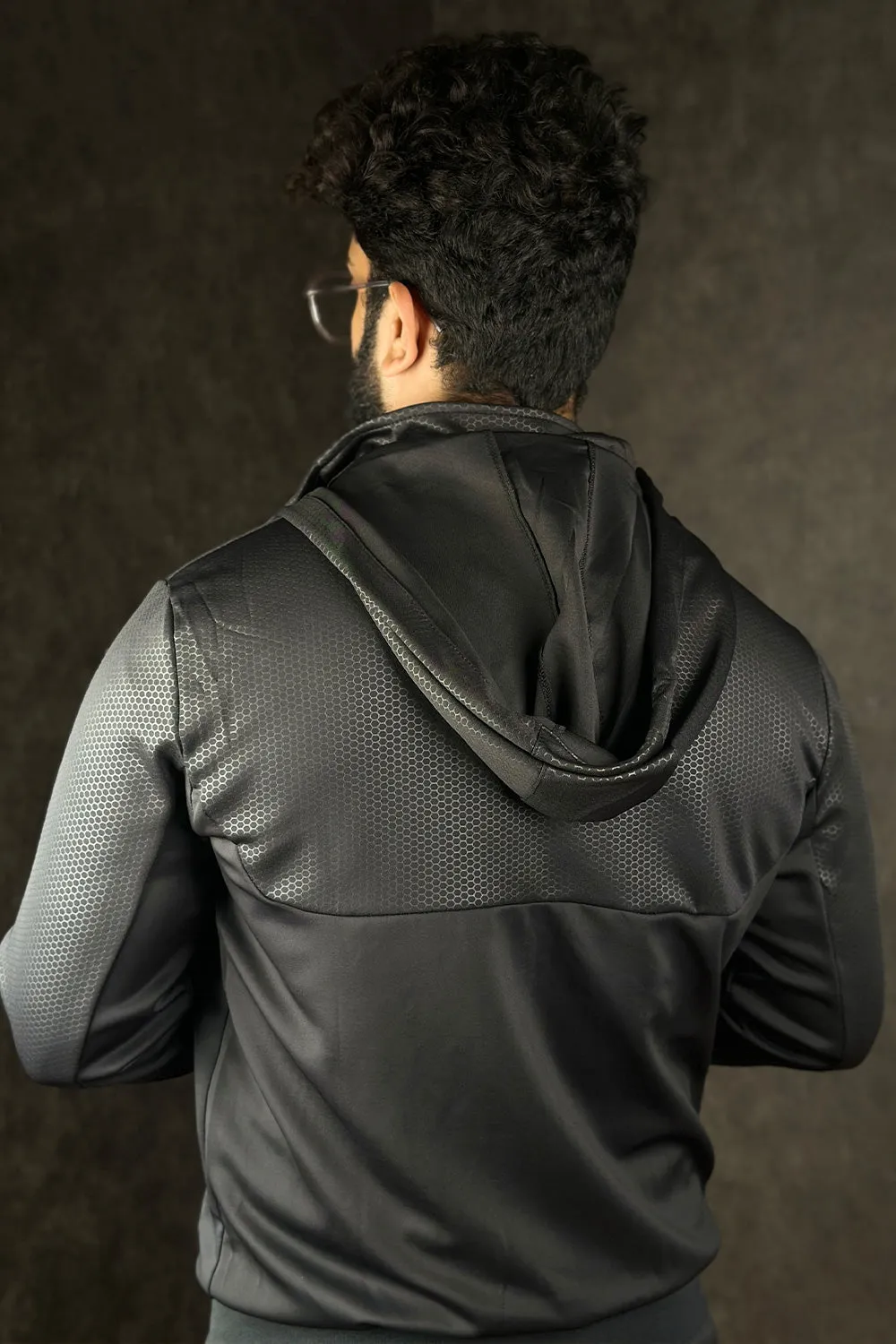 NKE Jet Black Hooded DRI-FIT Tracksuit - 4424004