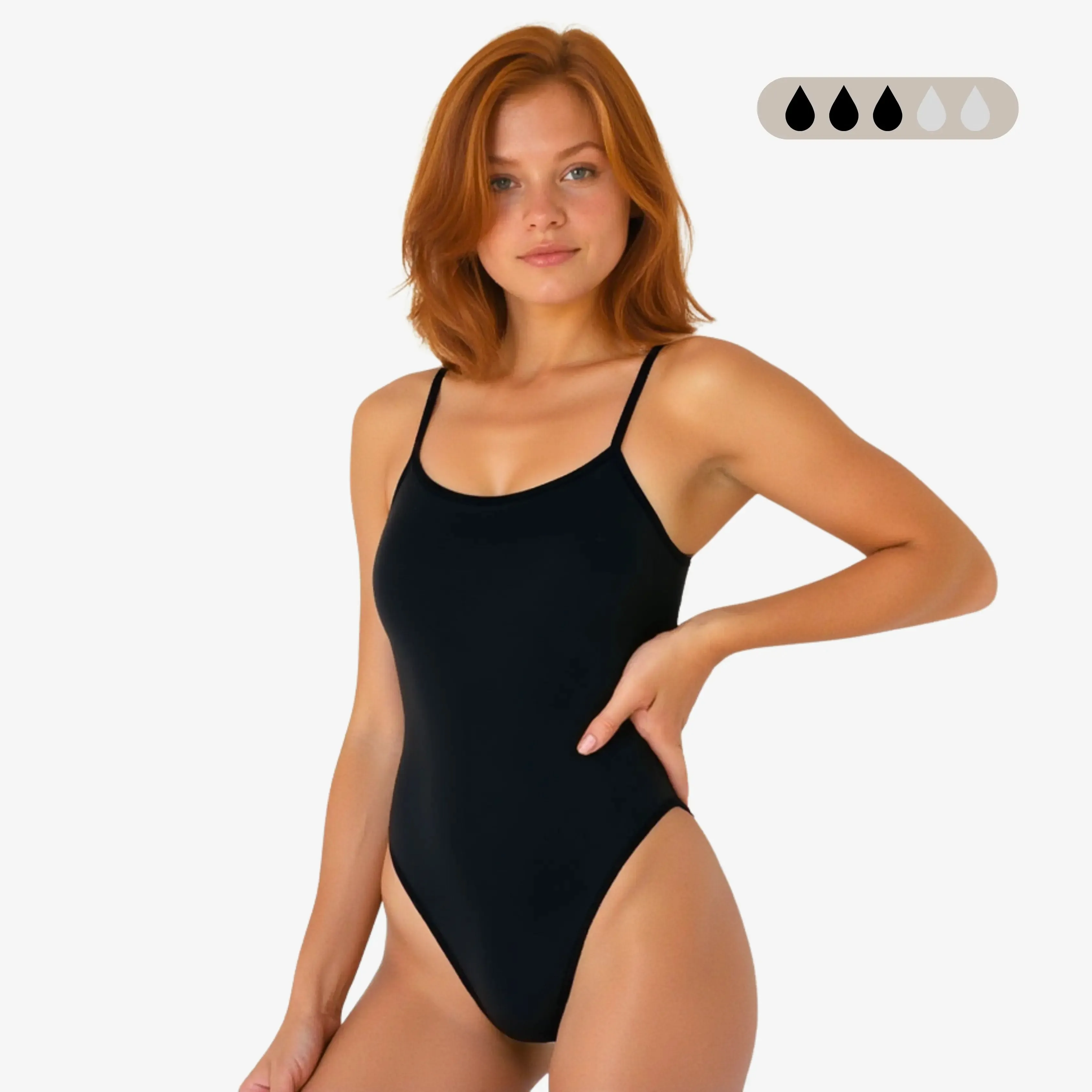 Norca SecureFlo Onyx X-Back: Period Swimsuit