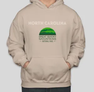 North Carolina Great Smoky Mountains Printed COTTON Hoodies