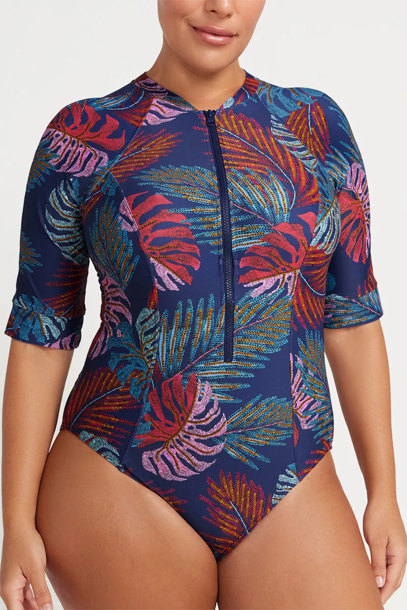 Nu Ornare Seurat Short Sleeve Sun Suit
