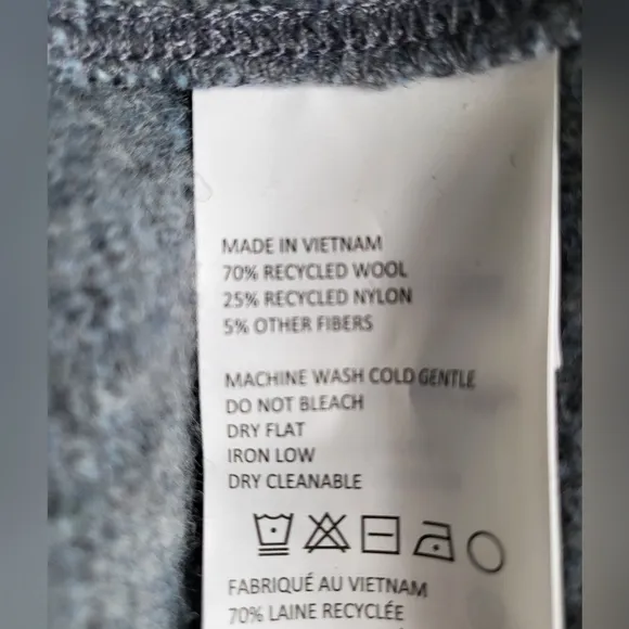 NWT prAna Wool Snowbound Sweater in Nightshade Blue Camo
