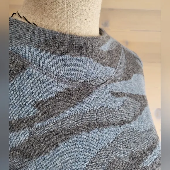 NWT prAna Wool Snowbound Sweater in Nightshade Blue Camo