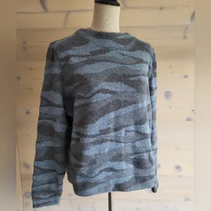 NWT prAna Wool Snowbound Sweater in Nightshade Blue Camo