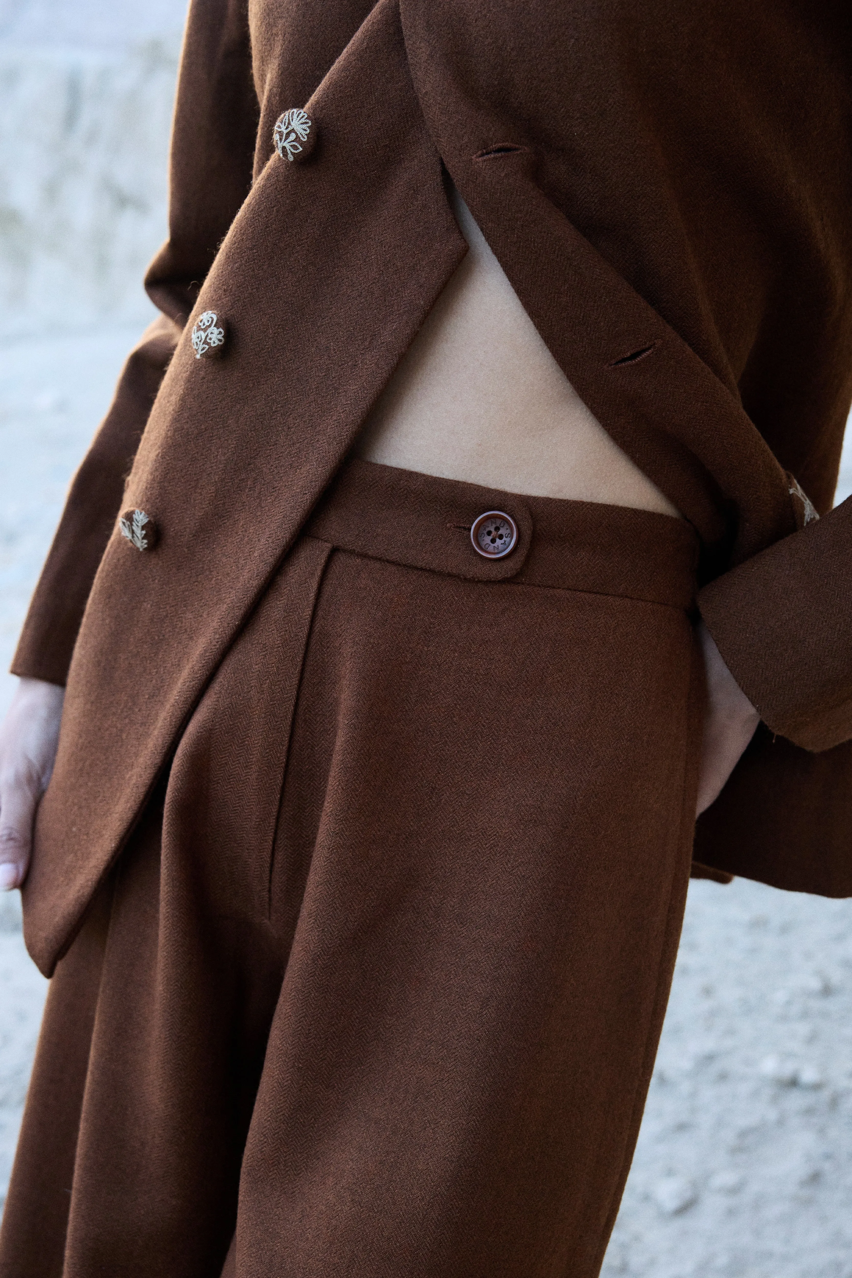 Nyoma Woollen Pants (Maple)