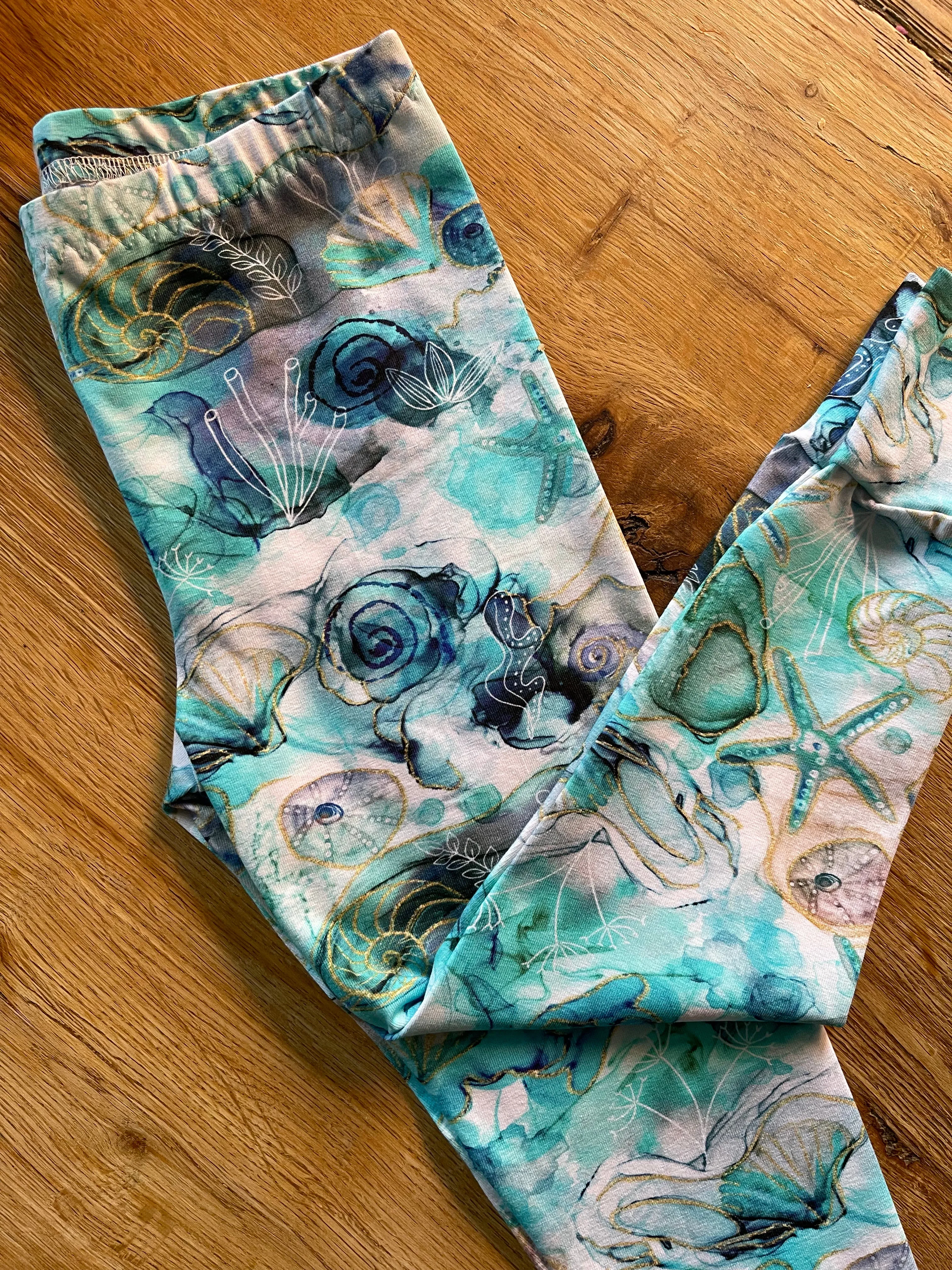 Ocean Cuffed Leggings