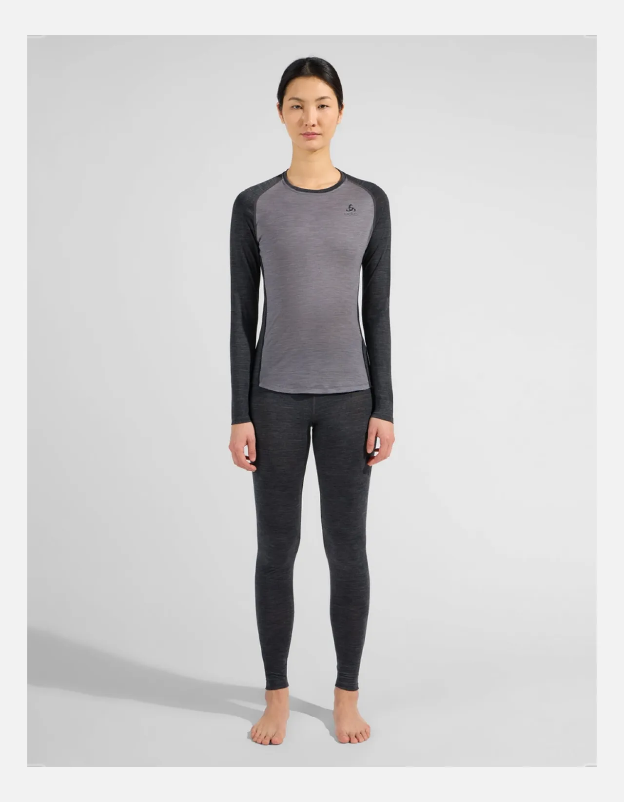 Odlo W Performance Wool 150 base layer, Dark Grey Melange