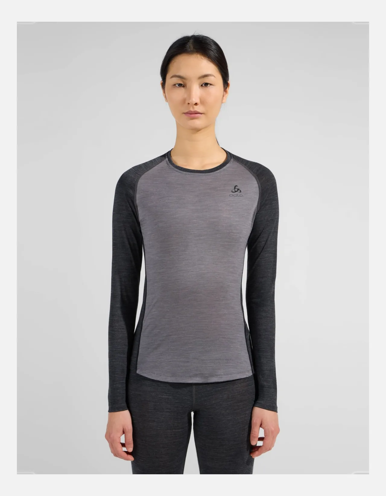 Odlo W Performance Wool 150 base layer, Dark Grey Melange