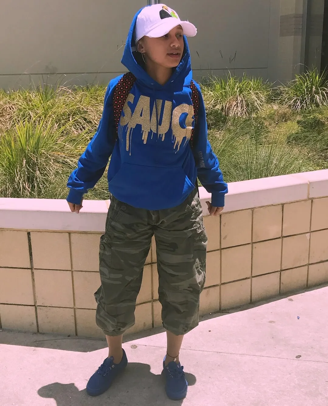 OG Gold Glitter Sauce | Blue Hoodie