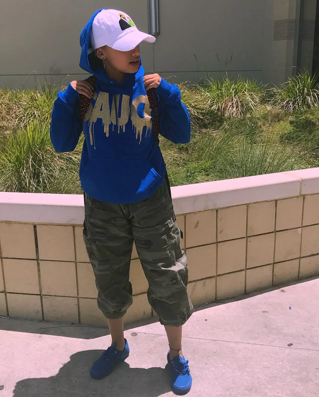 OG Gold Glitter Sauce | Blue Hoodie