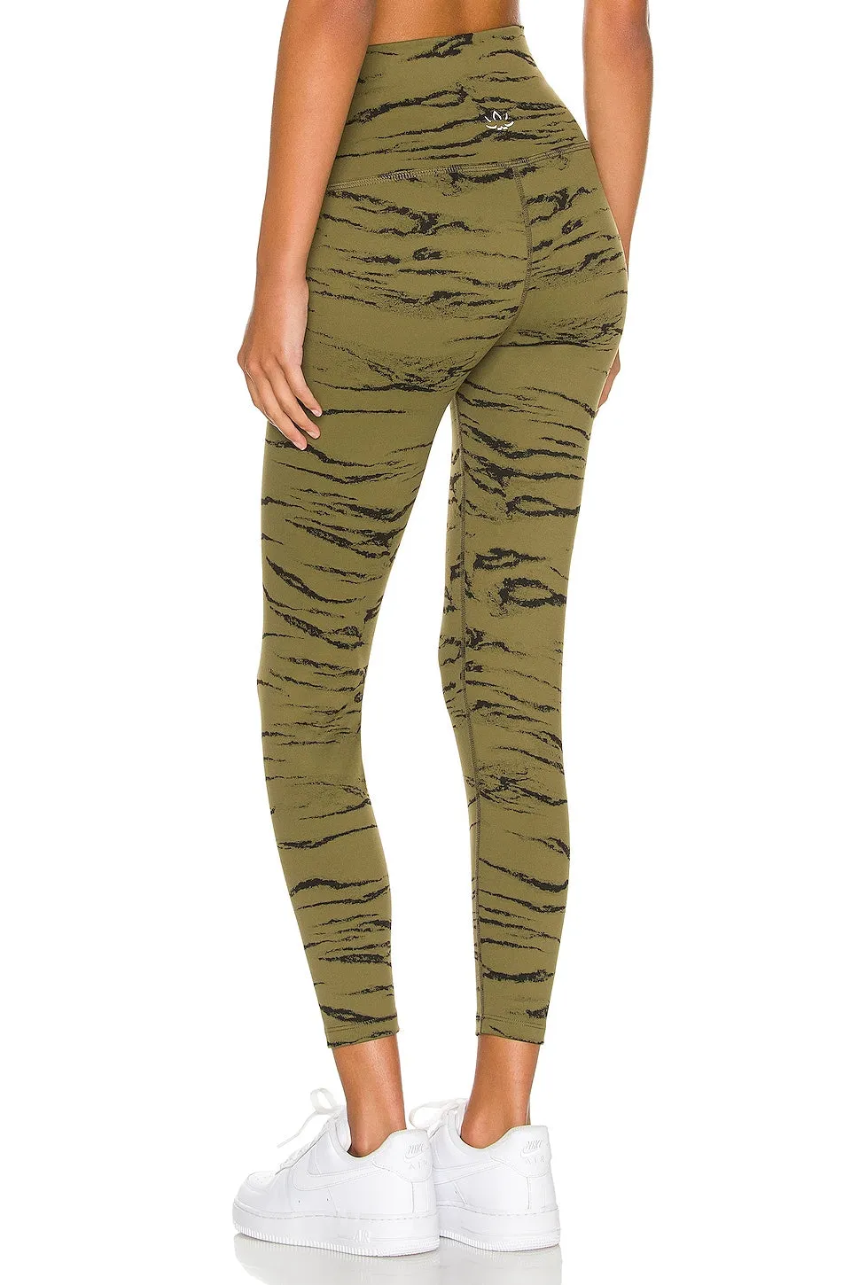 Olive Wood High Waisted Midi Legging