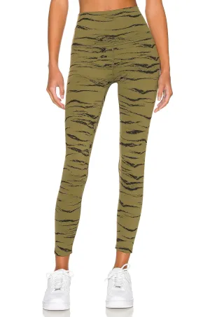 Olive Wood High Waisted Midi Legging