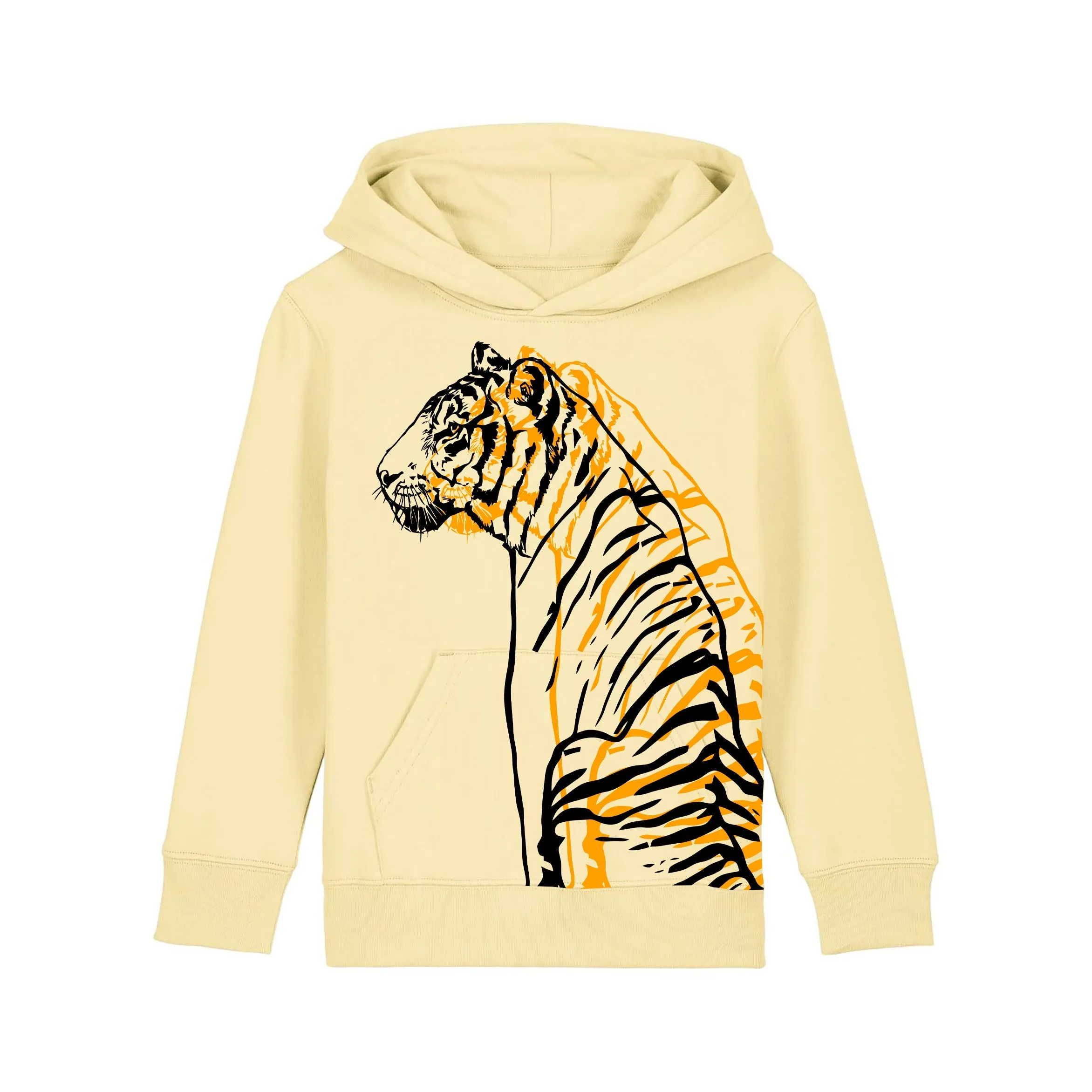Organic Cotton Kids Hoodie | Tiger Yellow